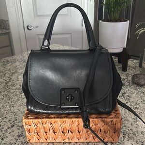 Black Vintage COACH Leather Handbag